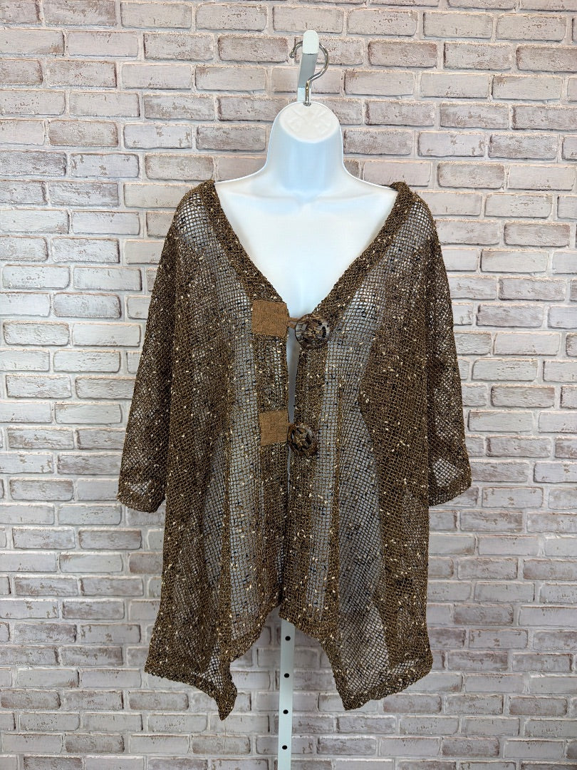 Various Cardigan, Brown, One Size, Used - Good