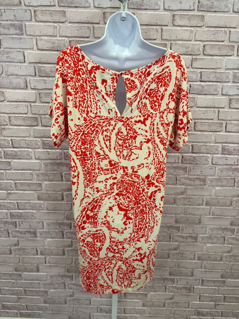 MNG Dress, Red multi, Small, Used - Good
