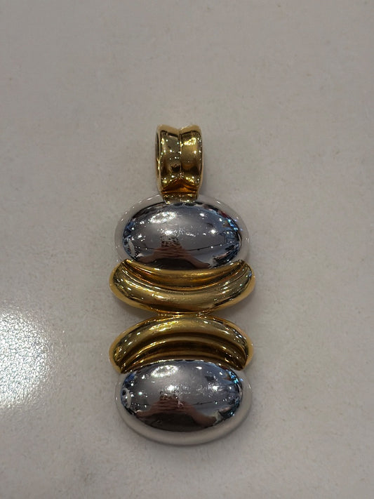 Monet Pendant, Silver/gold, One Size, Used - Excellent