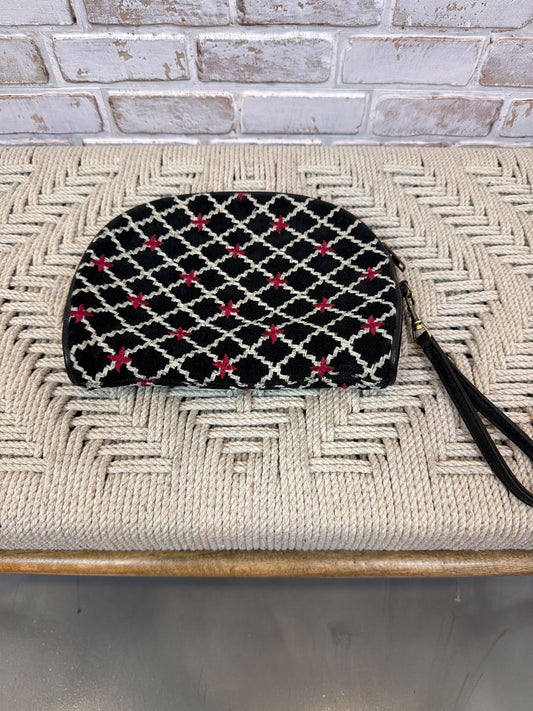 Isabella Fiore Clutch, Black/white/pink, One Size, Used - Excellent