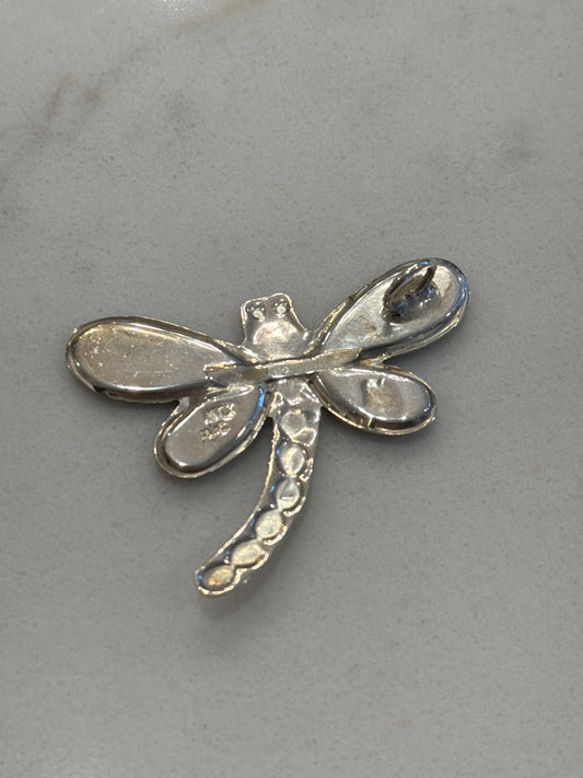 Various Dragonfly Charm, Blue/silver, One Size, Used - Good