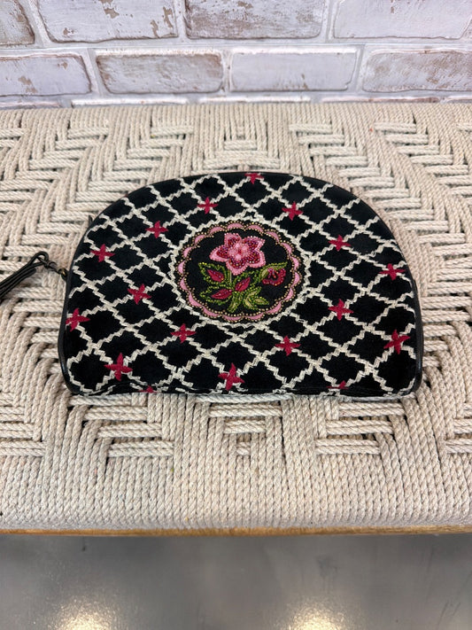 Isabella Fiore Clutch, Black/white/pink, One Size, Used - Excellent
