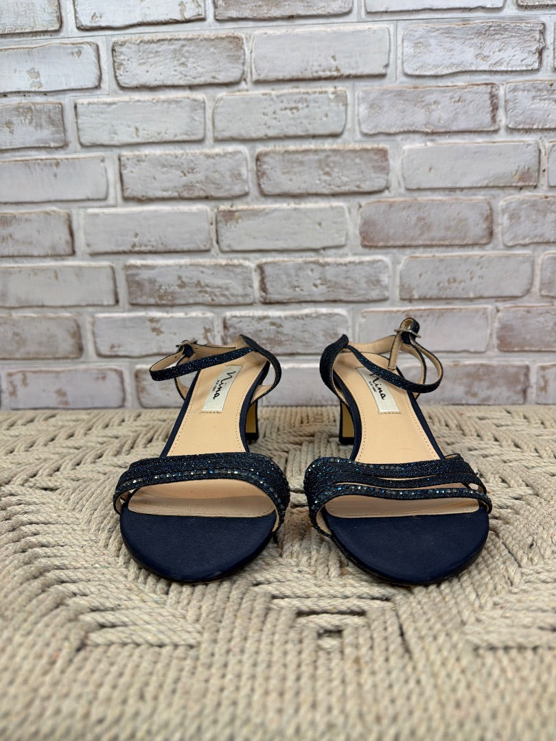Nina Heels, Navy, 7, Used - Excellent