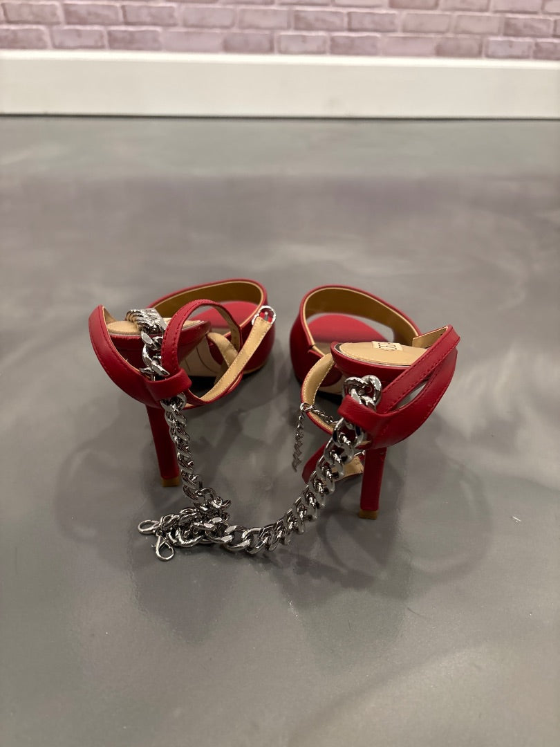 Deltan Heels, Red, 9, Used - Good