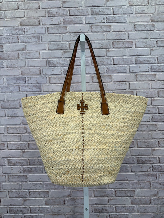 Tory Burch Raffia Tote, Tan, One Size, Used - Good