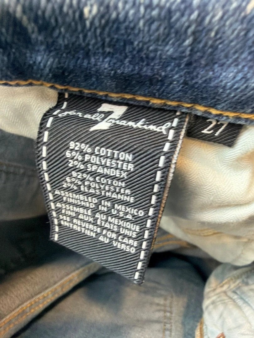 7 for All Mankind Bottom - Jeans – 7 for All Mankind Cropped Boot Jeans, Denim, 27, Used - Excellent