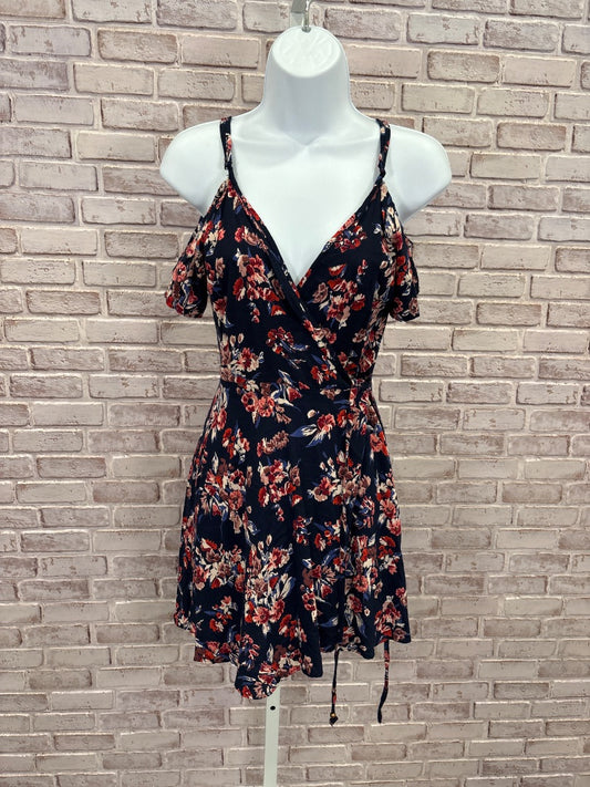 Angie Dress, Navy floral, Medium, Used - Good