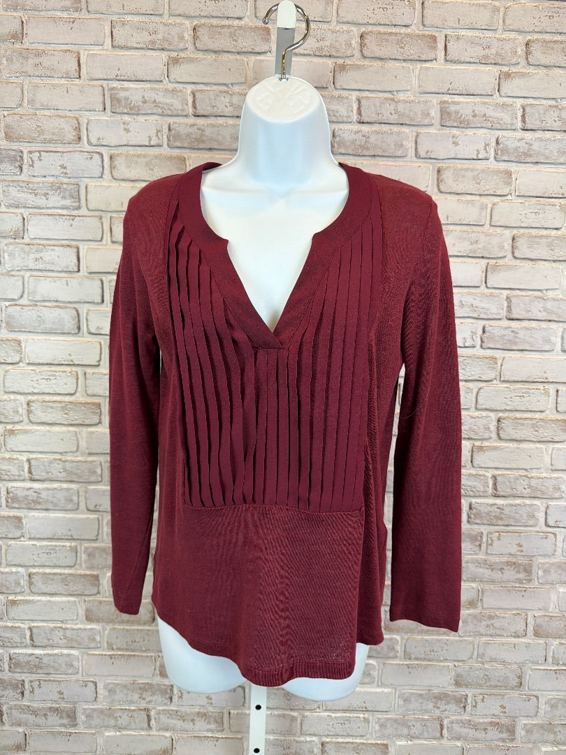 Sandro Shirt, Maroon, Small, Used - Good