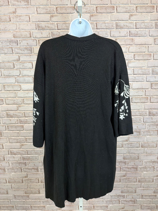 Belldini Cardigan, Black/white, Small, Used - Good