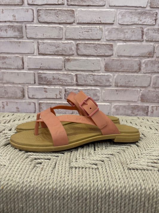 Crocs Sandals, Pink, 8, Used - Good