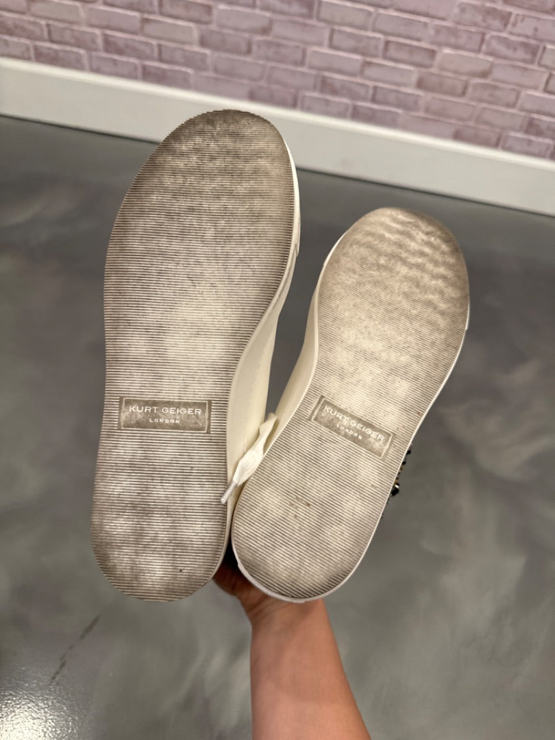 Kurt Geiger sneakers, White multi, 9, Used - Good