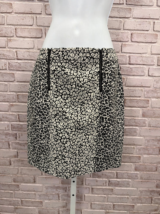 Ann Taylor Skirt, black/white, 0, Used - Good