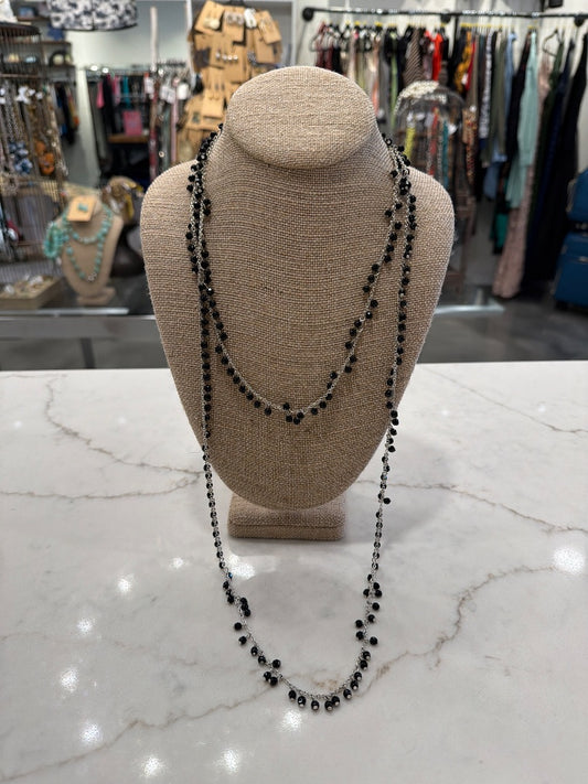 White House Black Market Necklace, Silver/black, One Size, Used - Excellent