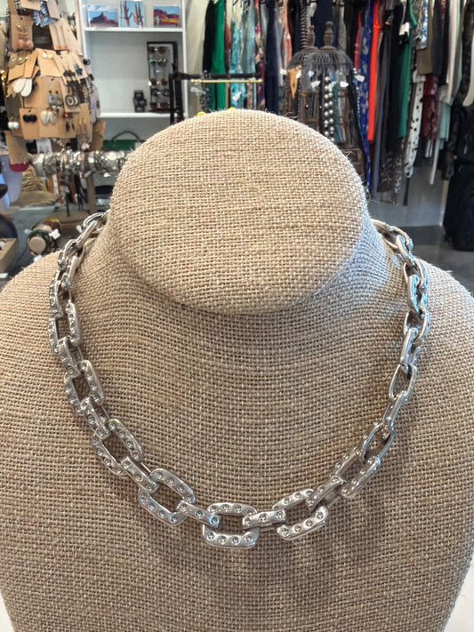 Sulver Necklace, Silver, One Size, Used - Good