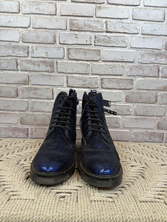Armani Exchange Booties, black/blue, 8, Used - Good