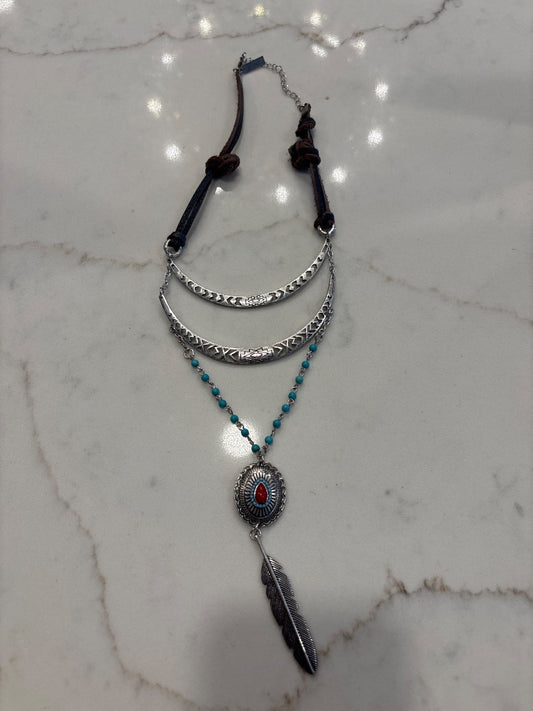 Chicos Necklace, Multi, One Size, Used - Good