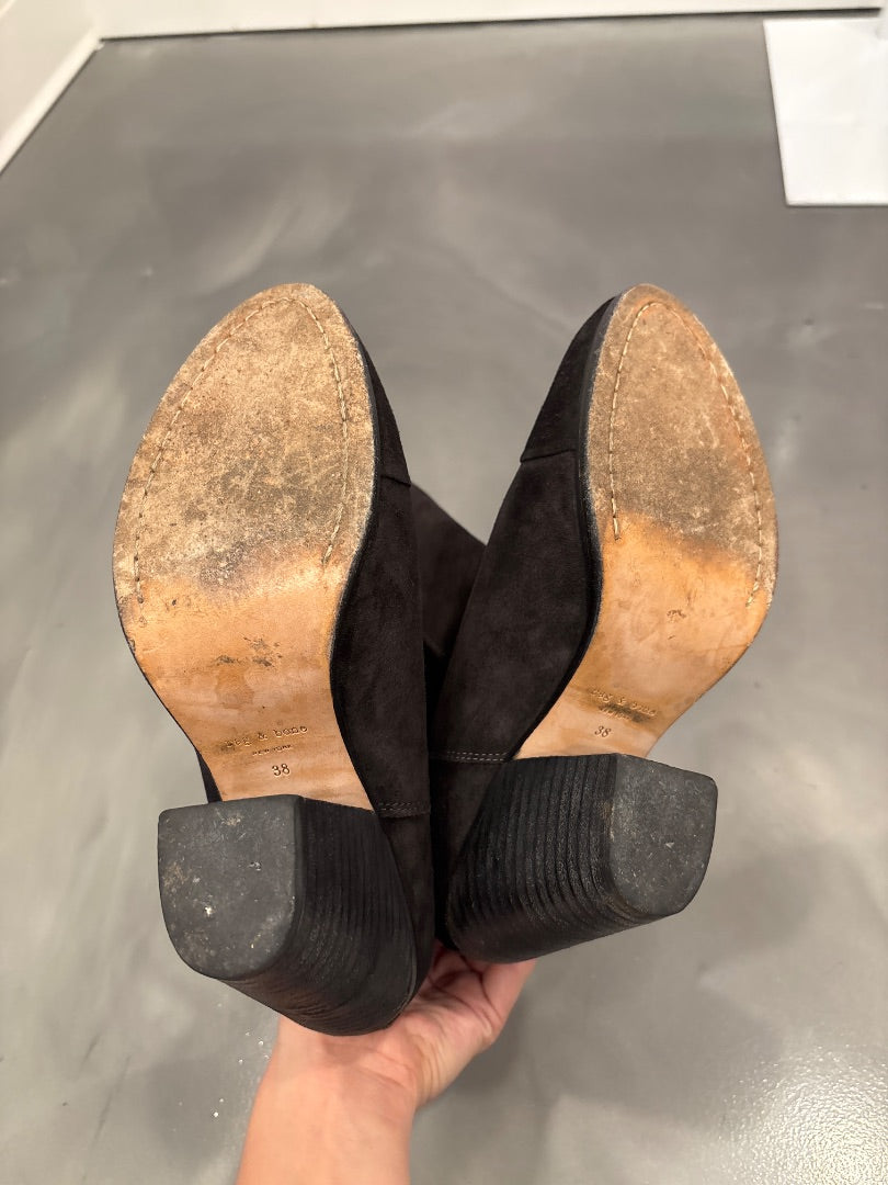 Rag & Bone Booties, Black, 38/7, Used - Good