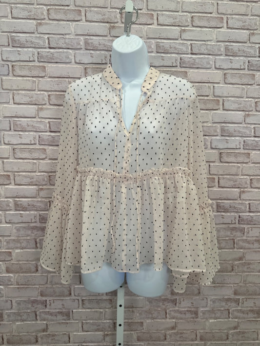 Lilly Edelman Shirt, Pink/black, XS, New With Tags