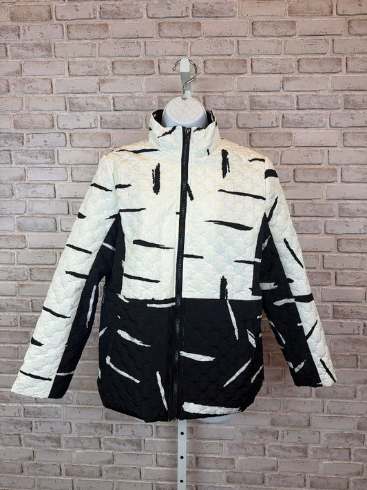 Minkas Jacket, Black/white, Large, Used - Excellent