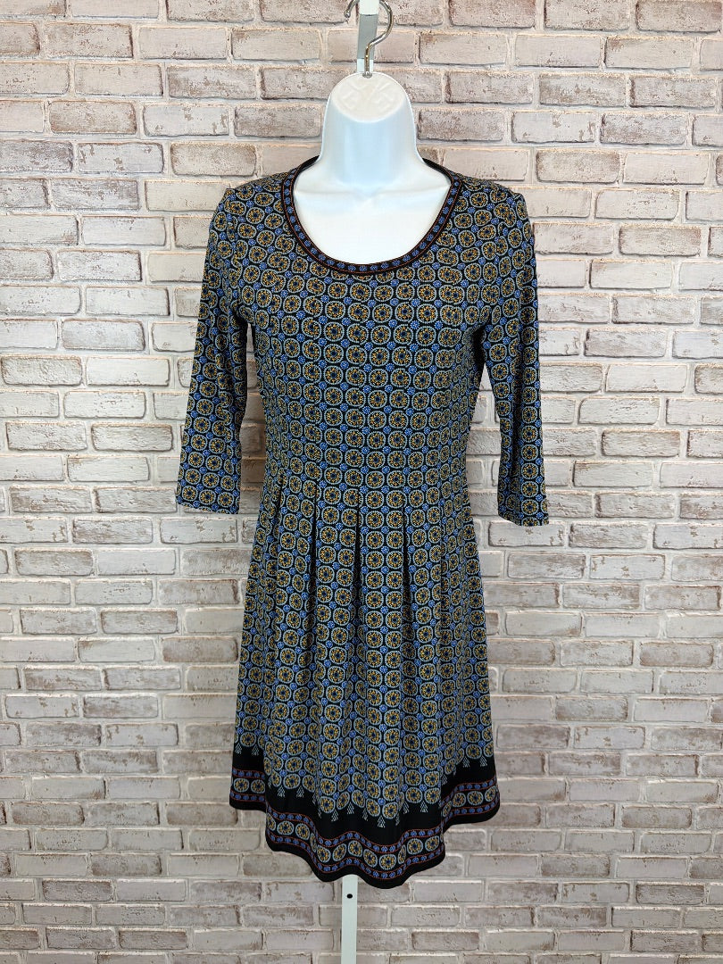 Max Studio Dress, blue multi, XS, Used - Good