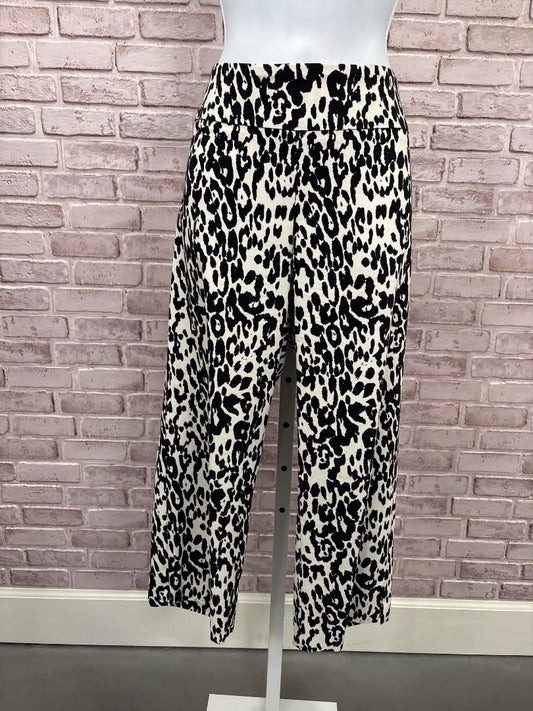 Pure amici Capris, Black/white leopard, Large, Used - Good