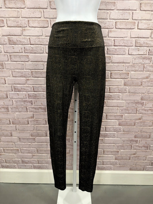 Spanx Pants, black/gold, Medium, Used - Good