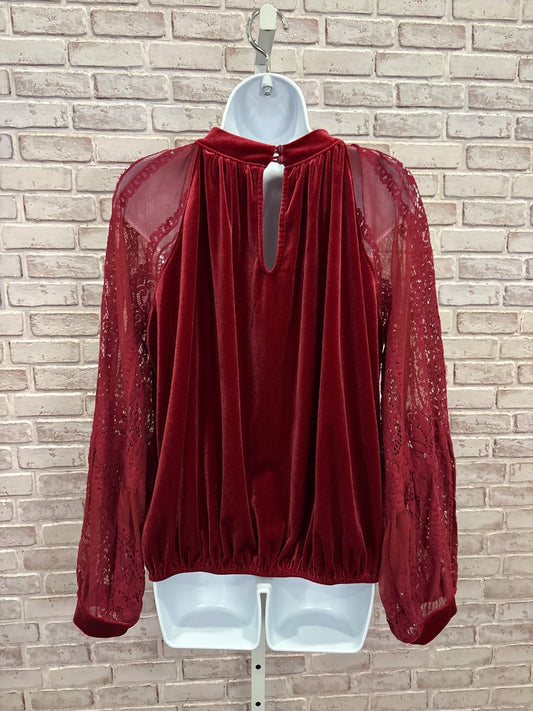 Free People Shirt, Burgundy, Large, Used - Good