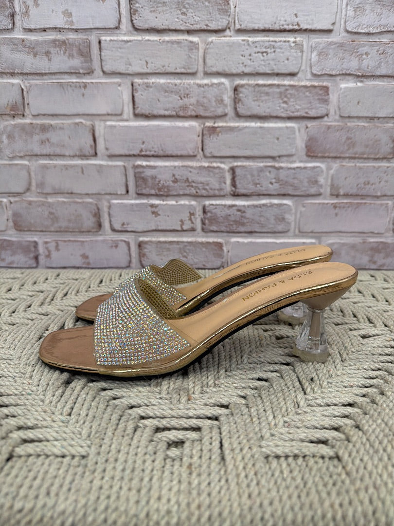 Slda & fashion Heels, Silver, 39, Used - Good