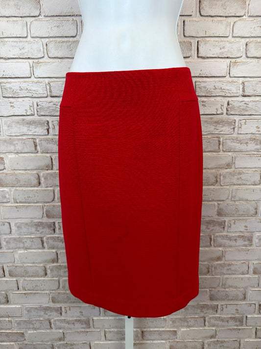 Ann Taylor Skirt, Red, 2, Used - Excellent