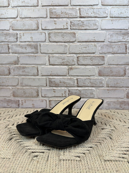 Anne Michelle Kitten heels, Black, 8, Used - Good