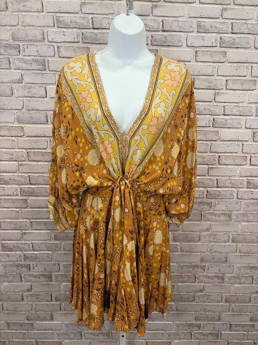 Aakaa Dress, Orange multi, Large, New With Tags