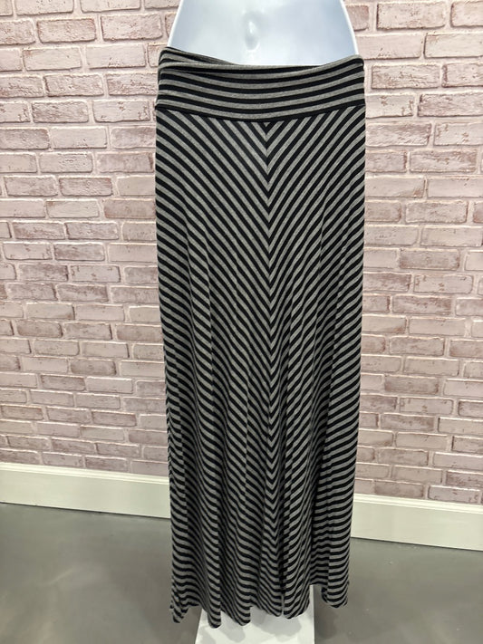Merona Skirt, Black/grey stripes, Large, Used - Good