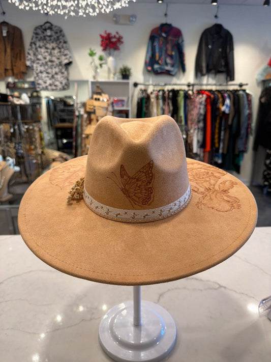 Sun Kissed Fedoras Hat, Tan, One Size, Brand New