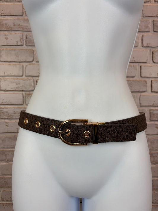 Michael Kors Reversible Belt, Brown multi, One Size, Used - Fair