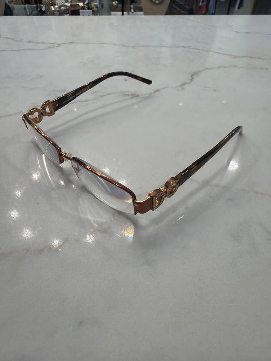 Dolce & Gabbana Prescription Eyeglasses, Brown multi, One Size, Used - Good