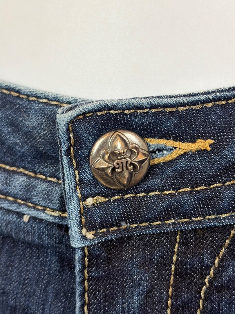 Miss Me Skinny Embroidered Cross Pocket Jeans, Denim, 29, Used - Excellent