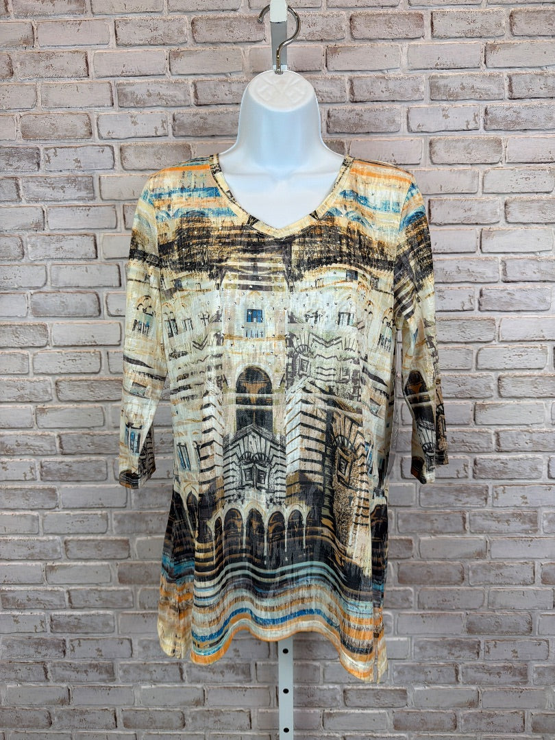 Onque casual Shirt, Multi, Large, New With Tags