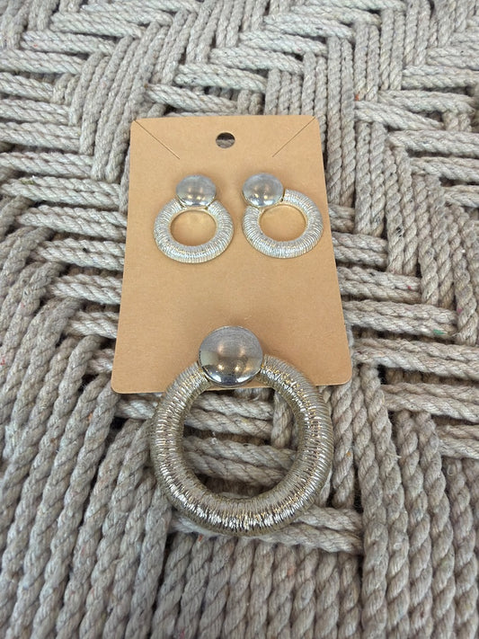 Various Matching Jewelry Set, Silver, One Size, Used - Excellent