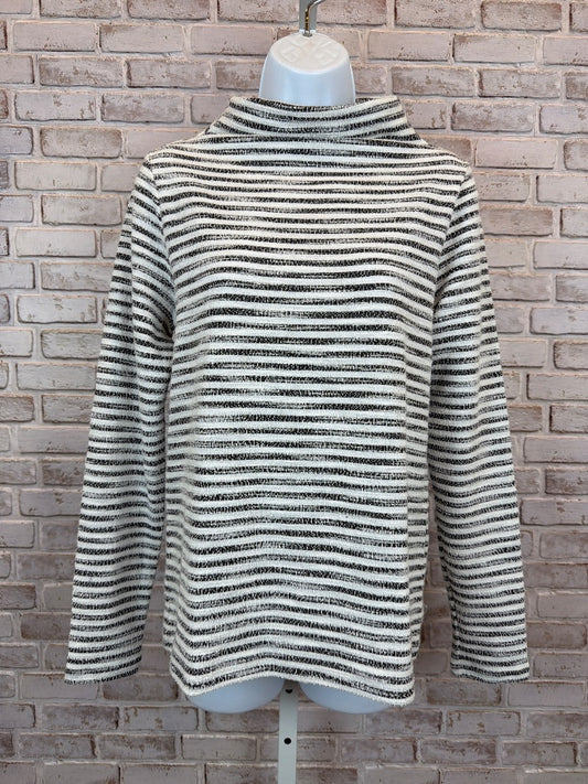 Ann Taylor Sweater, Black/white stripes, XS, Used - Excellent