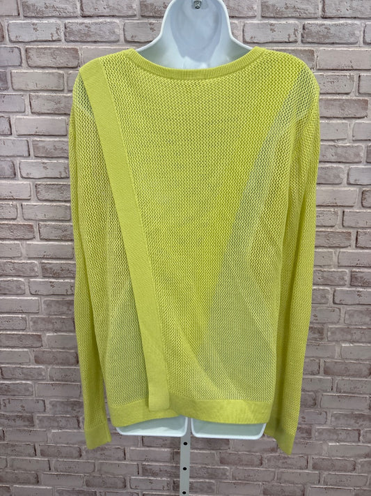 Cabi Sweater, Yellow green, Large, Used - Good