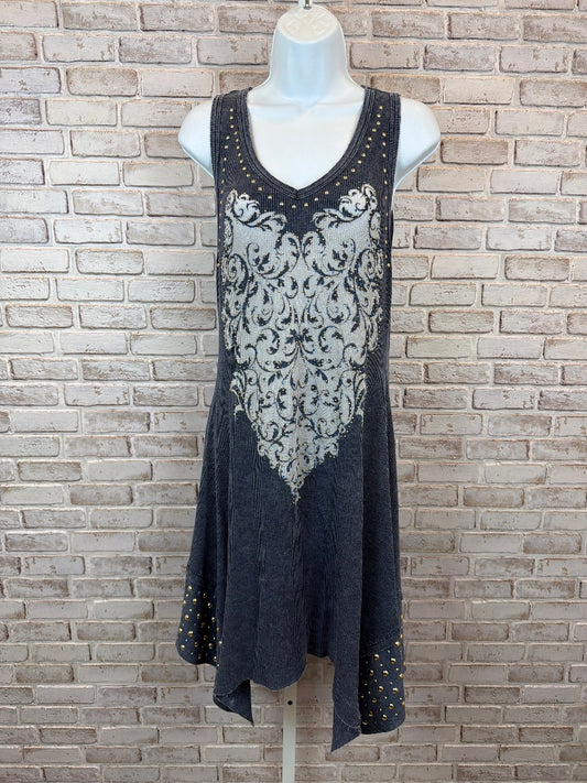 Vocal Studded Dress, Blue multi, Large, Used - Excellent