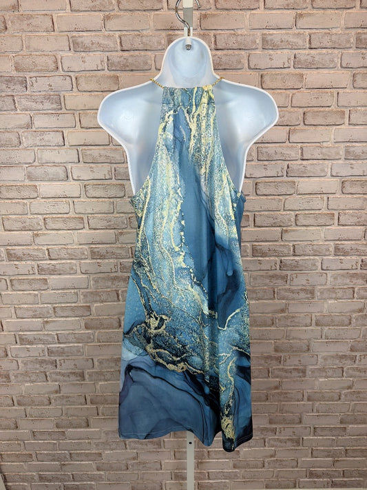 Made with love Dress, Blue multi, One Size, Used - Excellent