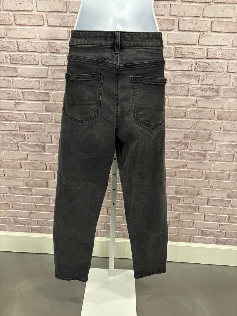American eagle Mom Jeans, Black denim, 6, Used - Good