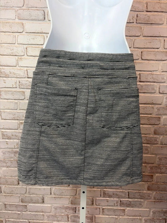 Athleta Bottom - Skirt – Athleta Skort, Grey/white stripes, XS, Used - Excellent