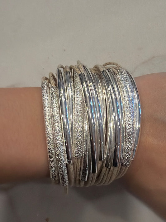 Various Bracelet, Silver multi, One Size, Used - Excellent