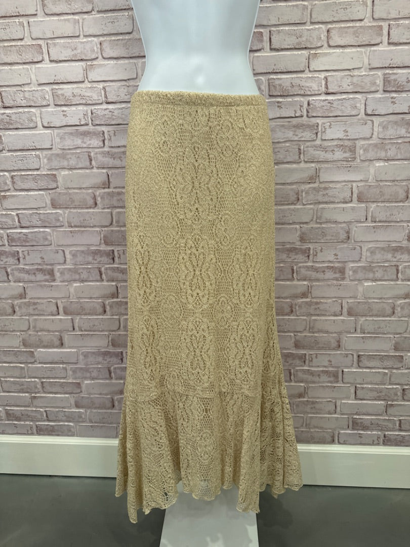 MSK Skirt, Beige/gold, XL, Used - Good