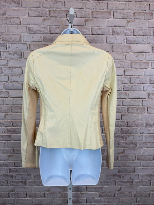 Vince Leather Jacket, White, Small, Used - Good