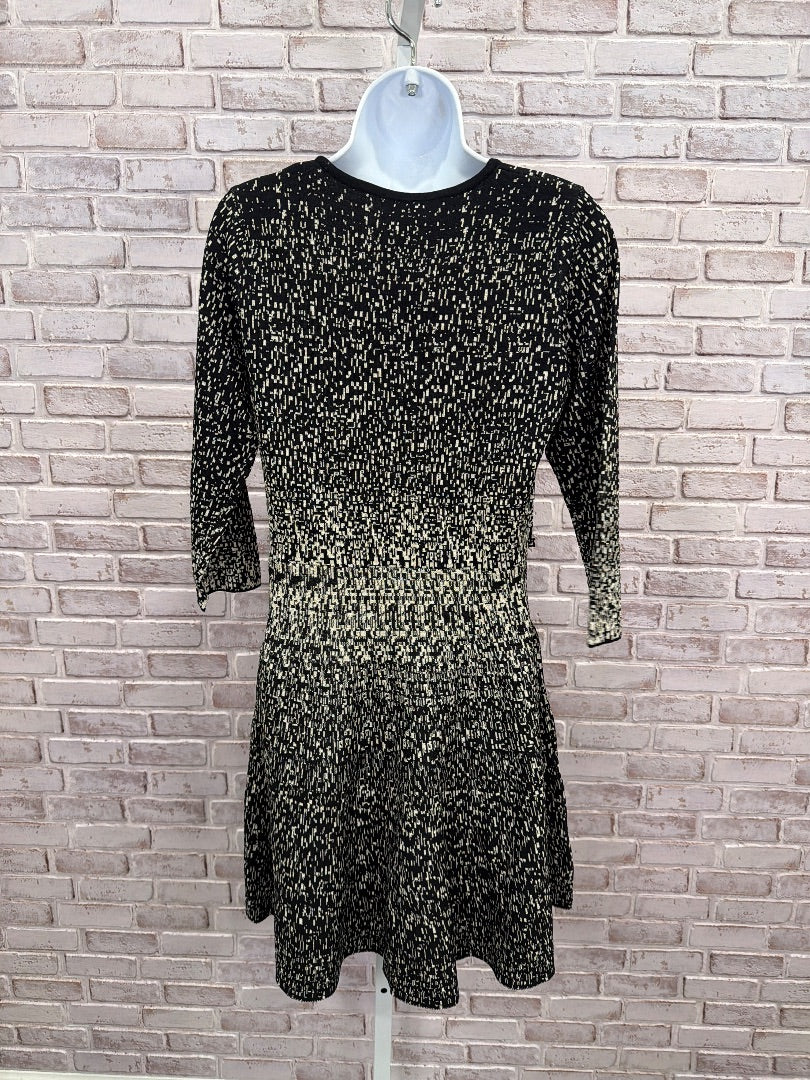 Carmen Dress, Black/gold, Large, New With Tags