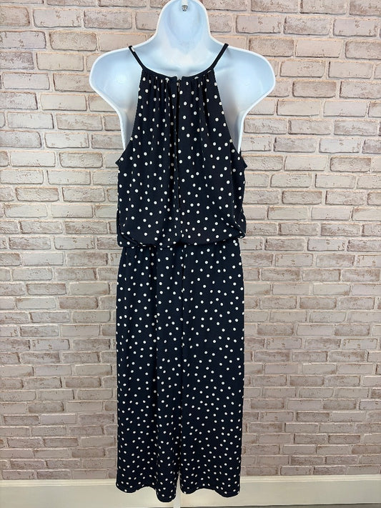 London Times Jumpsuits, Navy/white polka dots, 6, Used - Good