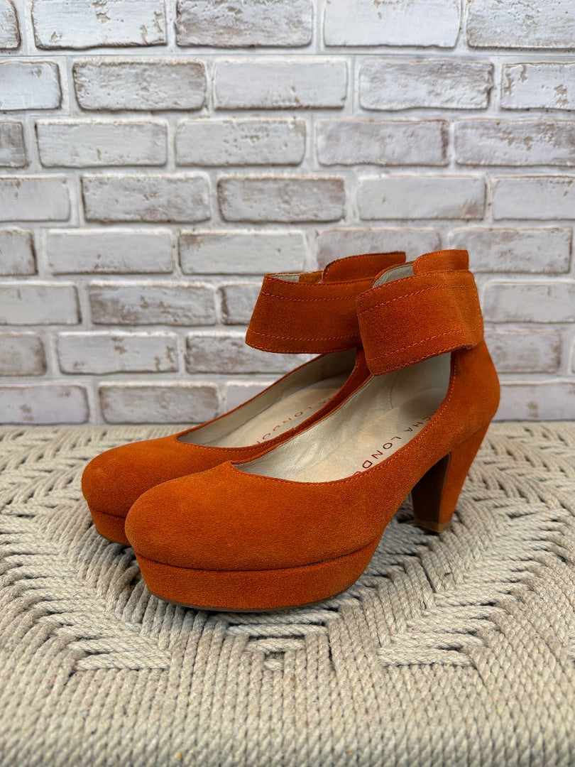 Sacha london Suede Heels, Orange, 7.5, Used - Good